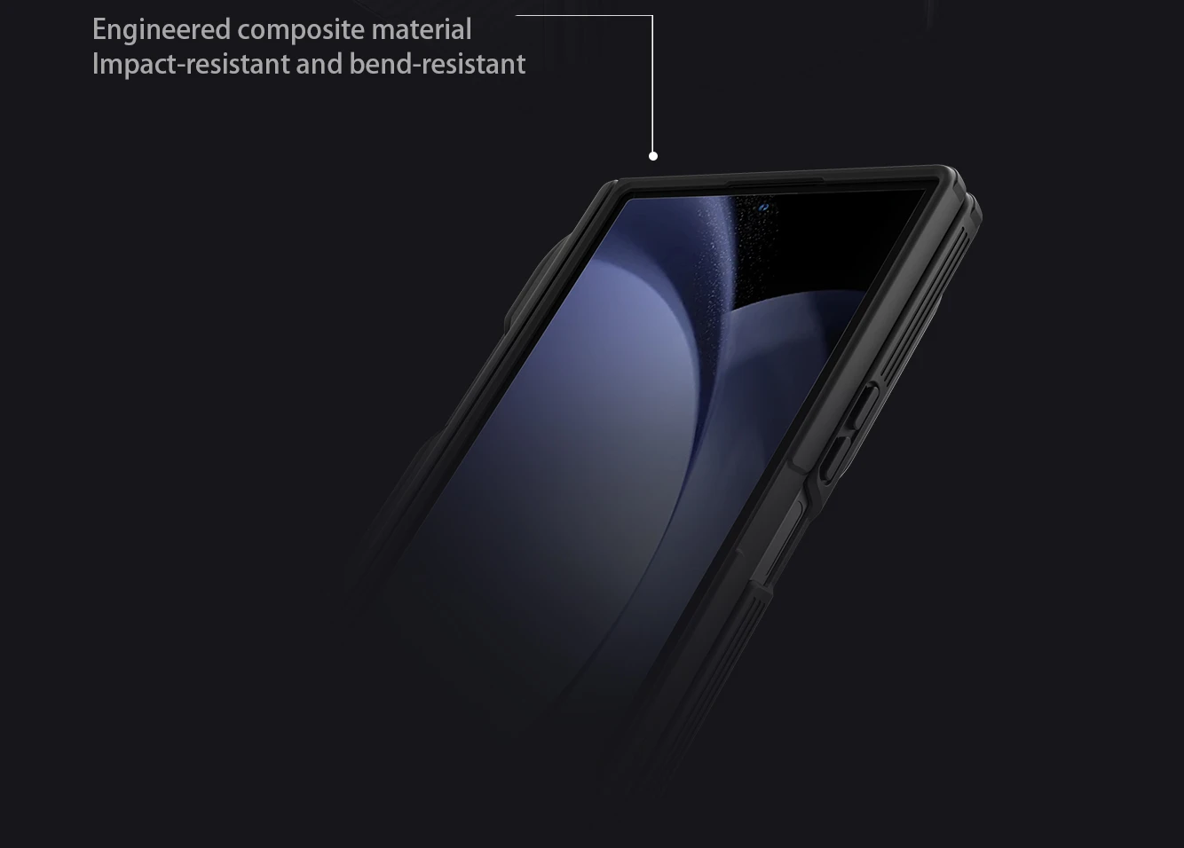 Nillkin CamShield Prop Magnetic Pen Slot (Transparent Lens) Zadní Kryt pro Samsung Galaxy Z Fold 8 Ultra Black