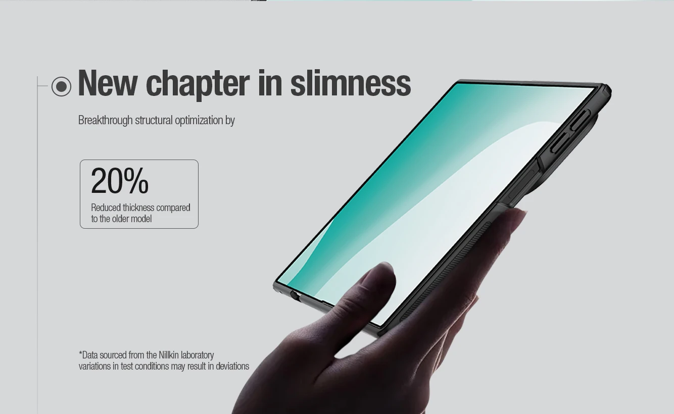 Nillkin Super Frosted FOLD Magnetic Zadní Kryt pro Samsung Galaxy Z Fold 8 Transparent Black