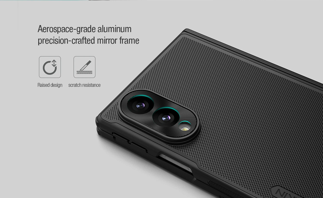 Nillkin Super Frosted FOLD Magnetic Zadní Kryt pro Samsung Galaxy Z Fold 8 Transparent Black