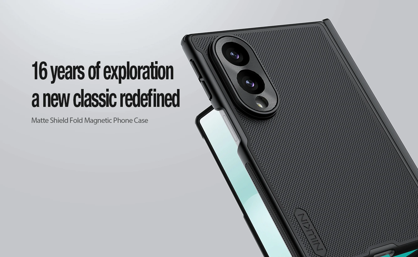 Nillkin Super Frosted FOLD Magnetic Zadní Kryt pro Samsung Galaxy Z Fold 8 Transparent Black