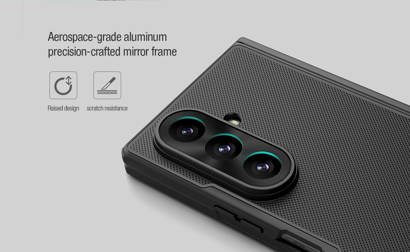 Nillkin Super Frosted FOLD Magnetic Zadní Kryt pro Samsung Galaxy Z Fold 8 Ultra Transparent Black