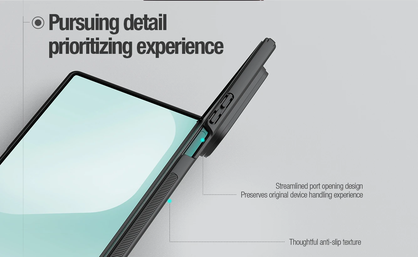 Nillkin Super Frosted FOLD Magnetic Zadní Kryt pro Samsung Galaxy Z Fold 8 Ultra Black