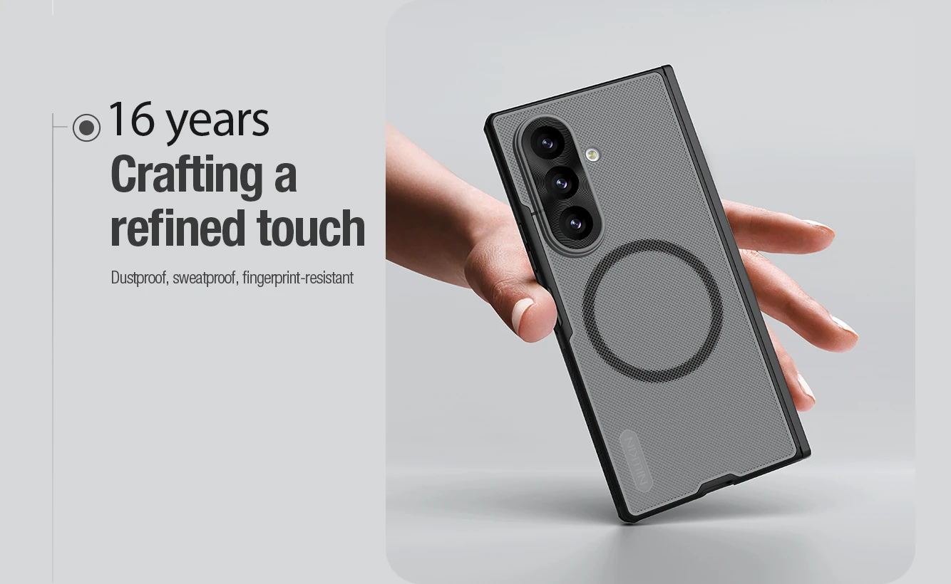 Nillkin Super Frosted FOLD Magnetic Zadní Kryt pro Samsung Galaxy Z Fold 8 Ultra Black