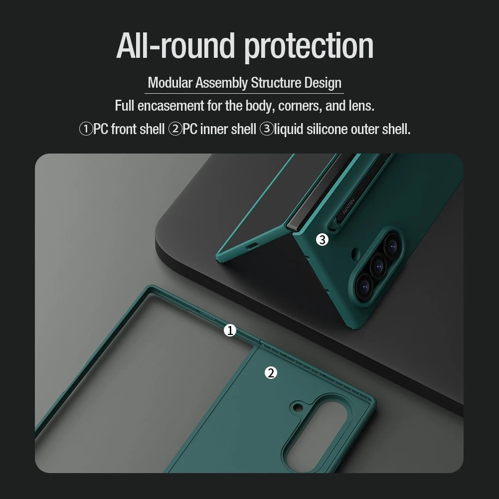 Nillkin Flex Pure Fold Pen Slot Kryt pro Samsung Galaxy Z Fold 7 Black