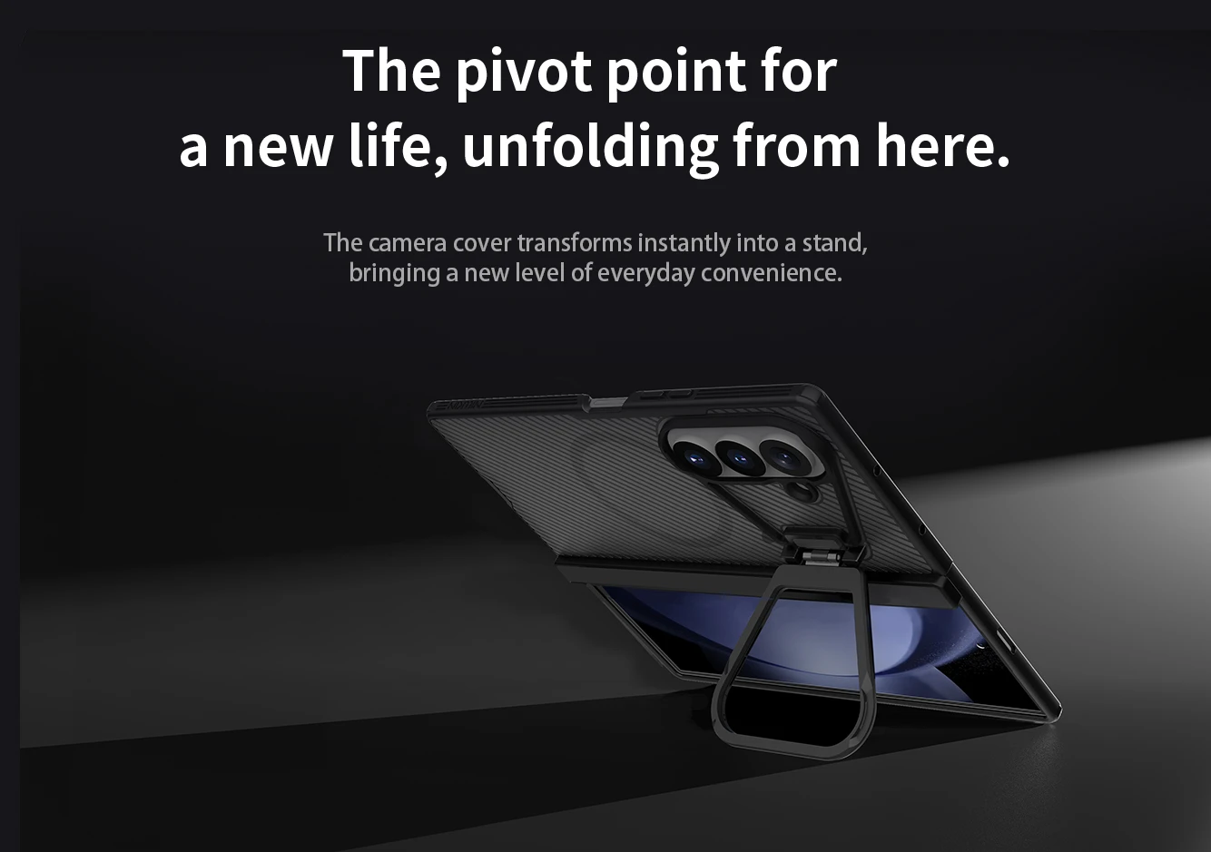 Nillkin CamShield Prop Magnetic (Transparent Lens) Zadní Kryt pro Samsung Galaxy Z Fold 8 Ultra Transparent Black