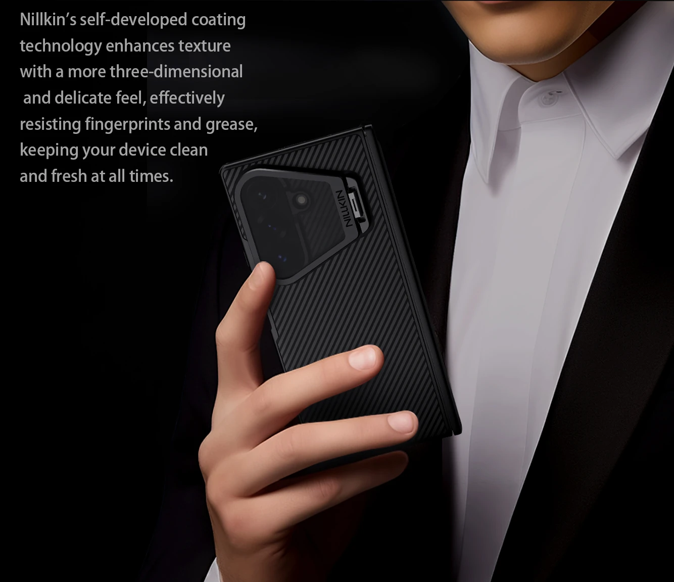 Nillkin CamShield Prop Magnetic (Transparent Lens) Zadní Kryt pro Samsung Galaxy Z Fold 8 Ultra Black