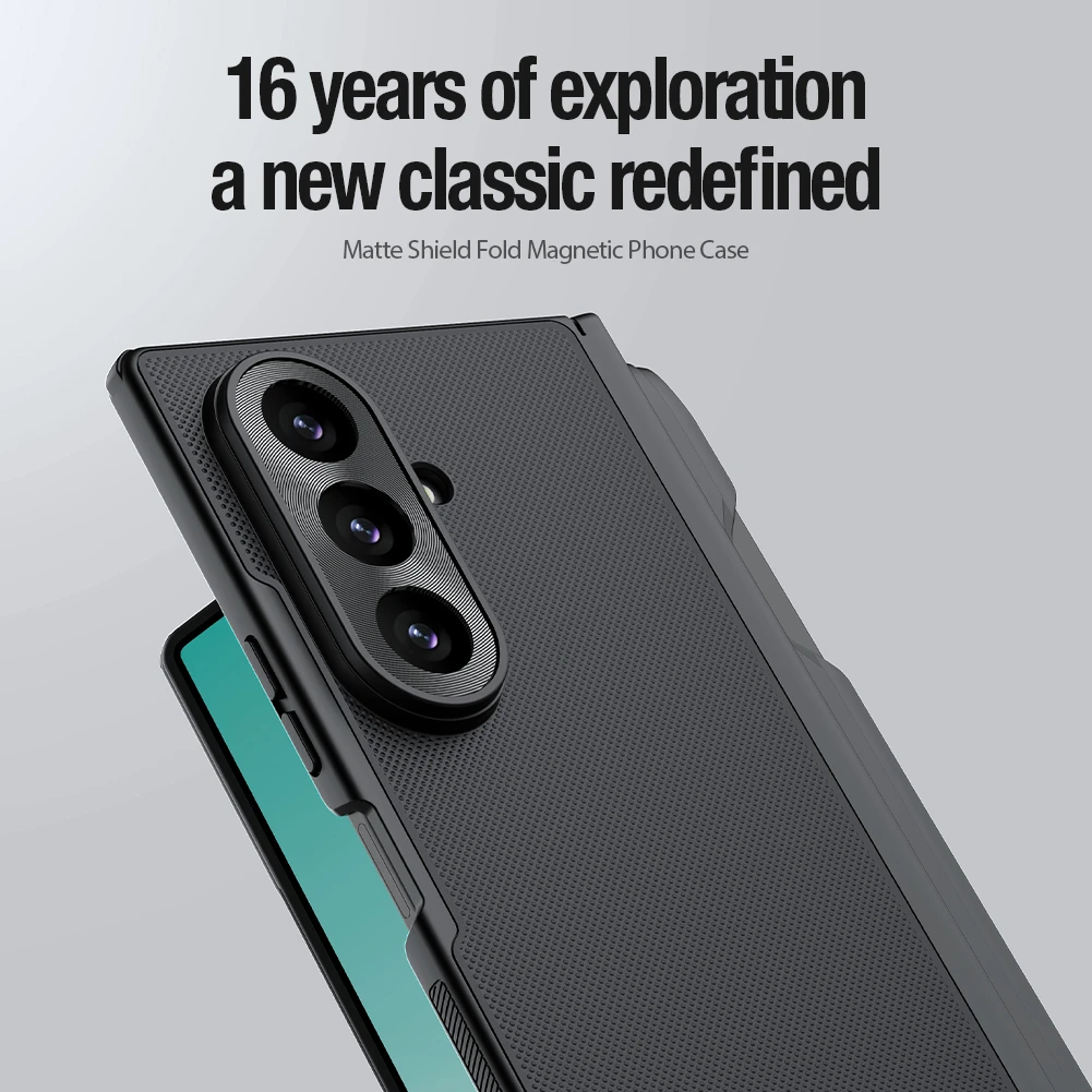 Nillkin Super Frosted FOLD Magnetic Pen Slot Zadní Kryt pro Samsung Galaxy Z Fold 8 Ultra Black