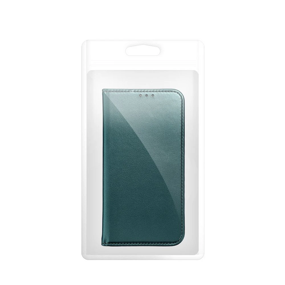 Flip case for iPhone 15 PLUS Smart Magneto dark green
