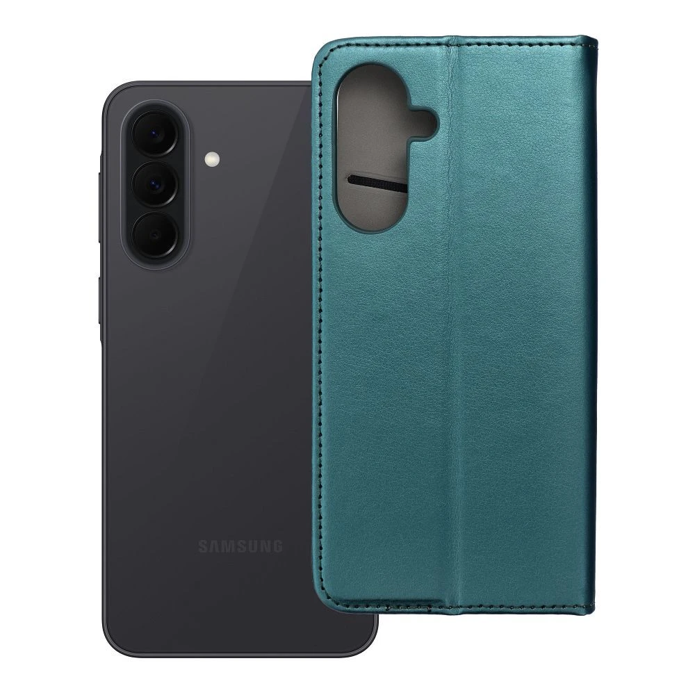 Flip case for Samsung A37 Smart Magneto dark green