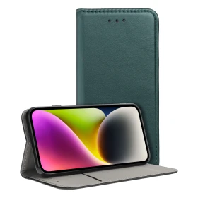 Flipové pouzdro Smart Magneto pro Motorola Edge 70, tmavě zelená
