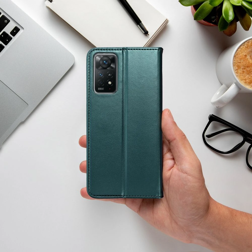 Flip case for Motorola EDGE 70 Smart Magneto dark green