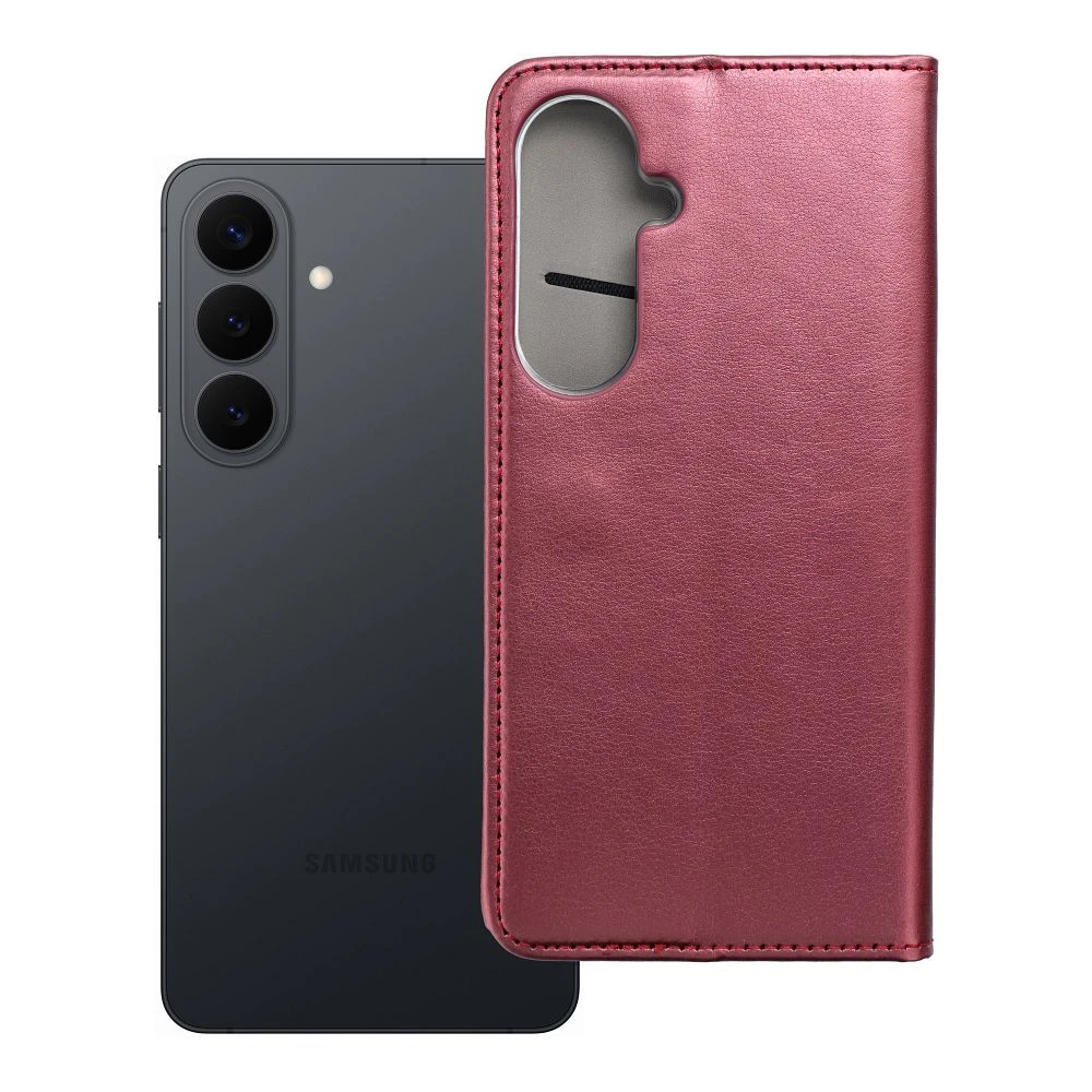 Flip case for Samsung S26 PLUS Smart Magneto burgundy