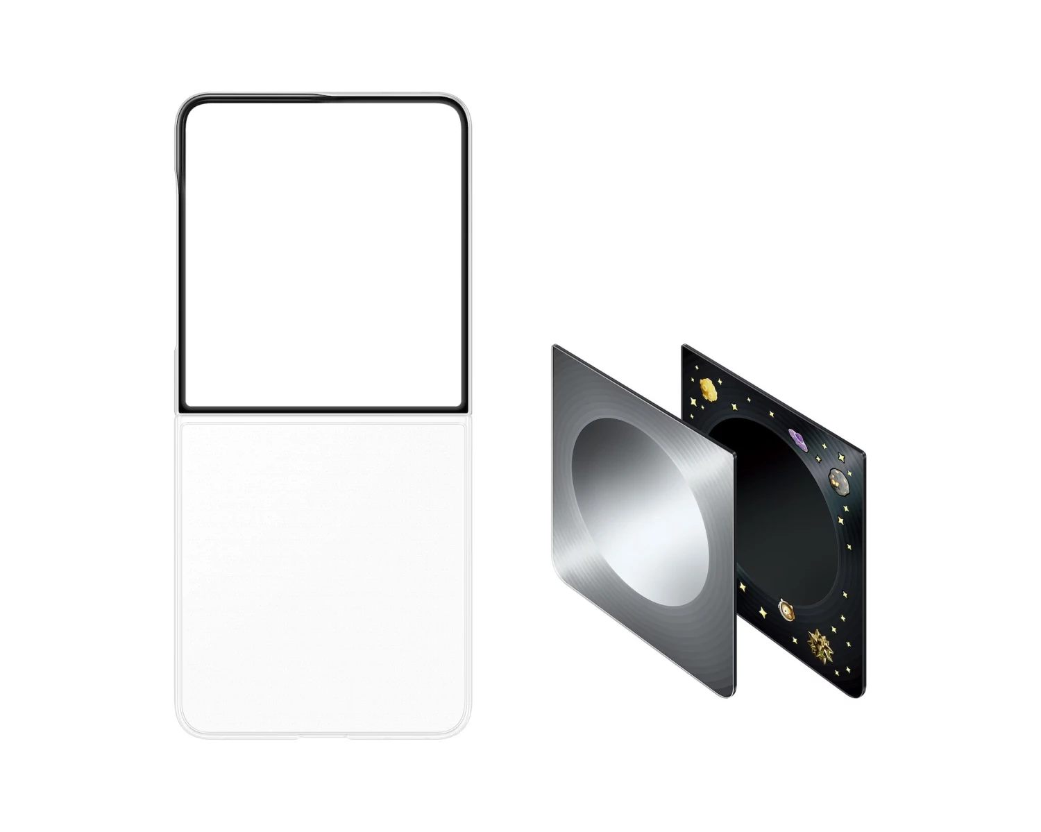 EF-FF776CJE Samsung FlipSuit Kryt pro Galaxy Z Flip 8 Silver