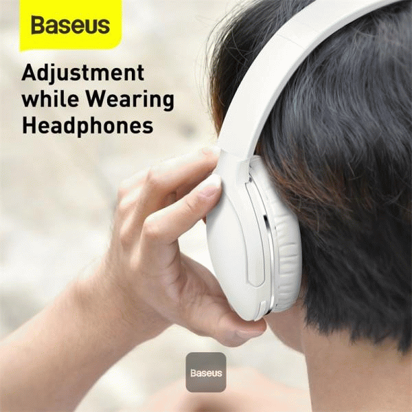Bluetooth sluchátka Baseus Encok D02 Pro, bílá