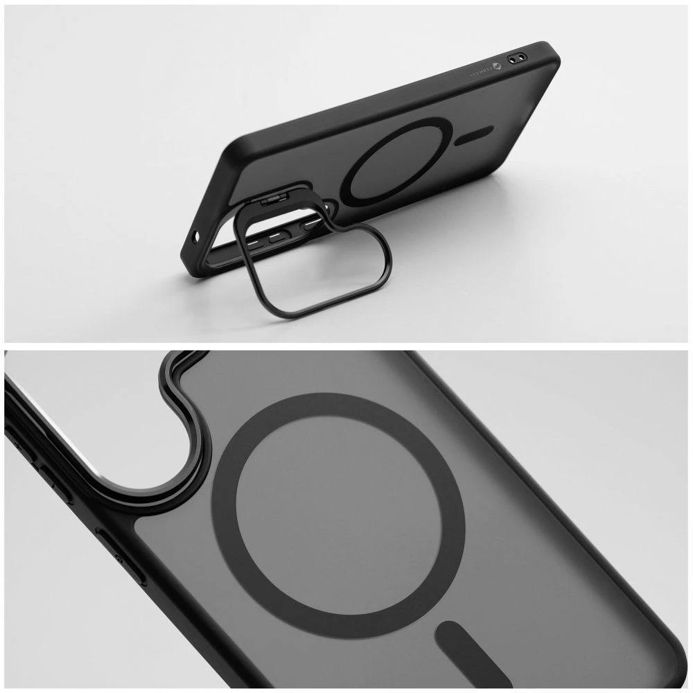 Case for Samsung S26 Forcell F-Protect Shadow Stand Premium compatible with MagSafe black