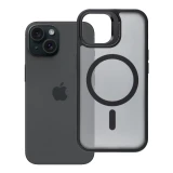 Case for iPhone 15 Forcell F-Protect Shadow Stand Premium compatible with MagSafe black