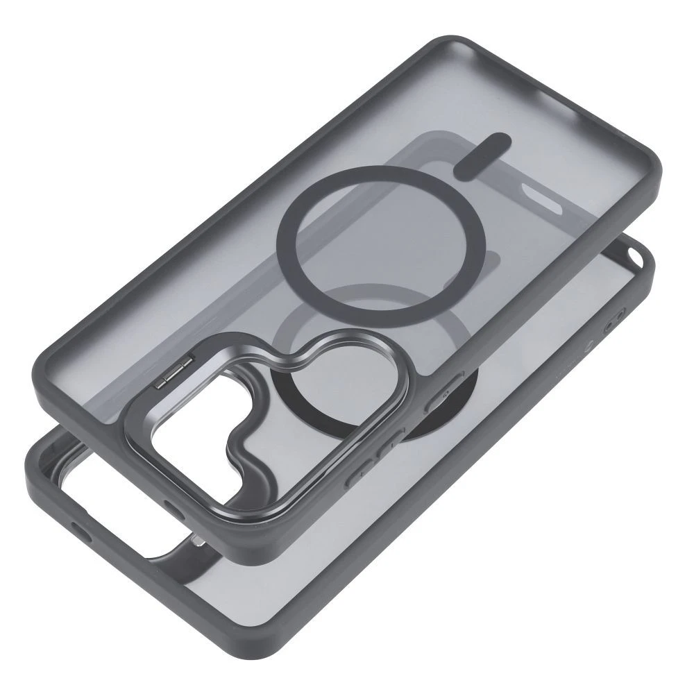 Case for Samsung A57 Forcell F-Protect Shadow Stand Premium compatible with MagSafe grey
