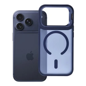 Zadní kryt Forcell F-Protect Shadow Stand Premium compatible with MagSafe pro Apple iPhone 17 Pro / 18 Pro, modrá