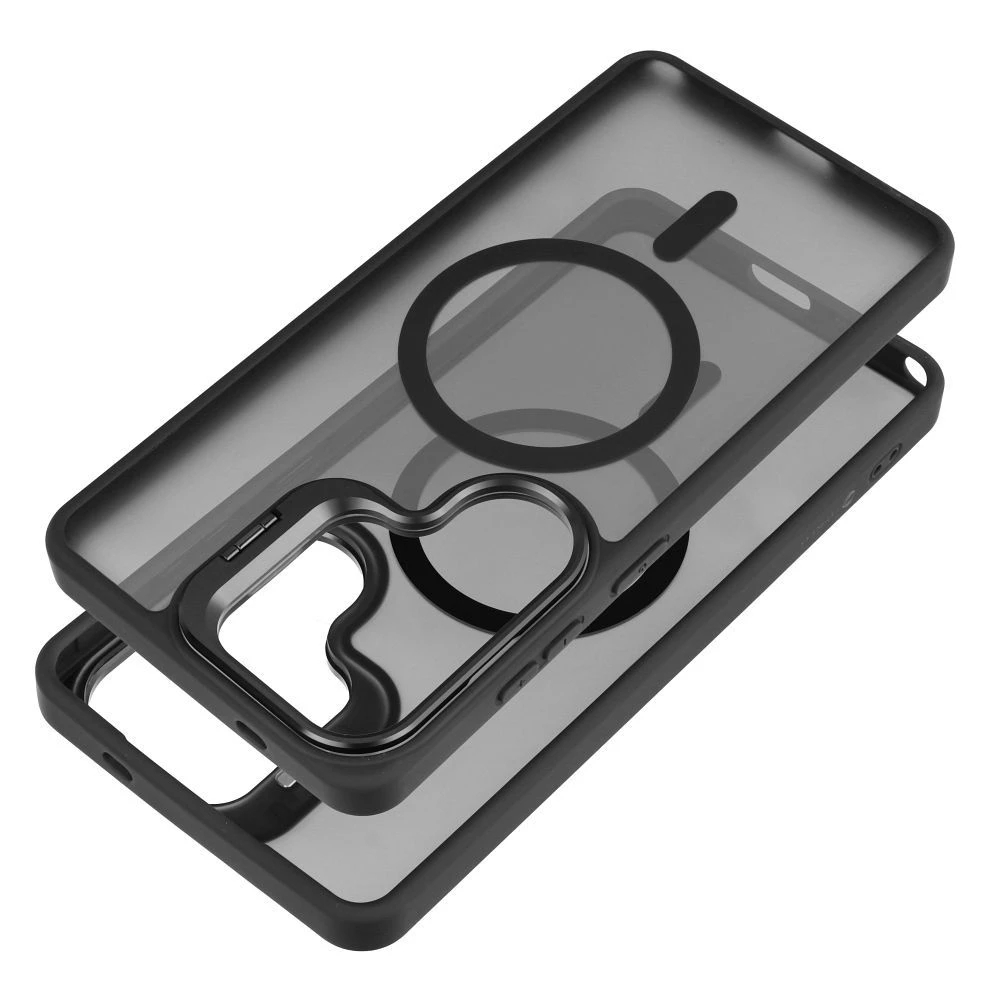 Case for Samsung A57 Forcell F-Protect Shadow Stand Premium compatible with MagSafe black