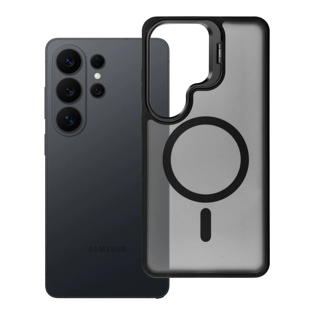 Case for Samsung S26 ULTRA Forcell F-Protect Shadow Stand Premium compatible with MagSafe black