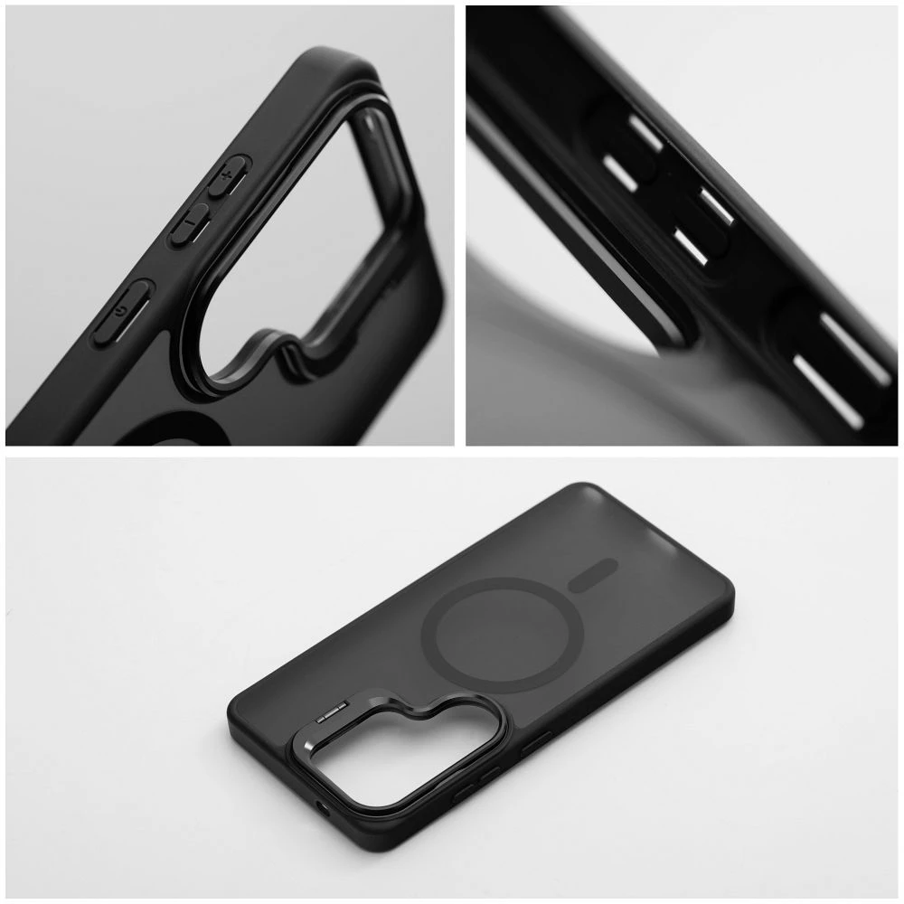 Case for Samsung S26 ULTRA Forcell F-Protect Shadow Stand Premium compatible with MagSafe black