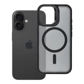 Zadní kryt Forcell F-Protect Shadow Stand Premium compatible with MagSafe pro Apple iPhone 17, černá