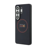 Red Bull PU Leather Meshed Red Ring Magnetic Zadní Kryt pro Samsung Galaxy S26 Ultra Navy