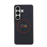 Red Bull PU Leather Meshed Red Ring Magnetic Zadní Kryt pro Samsung Galaxy S26 Ultra Navy