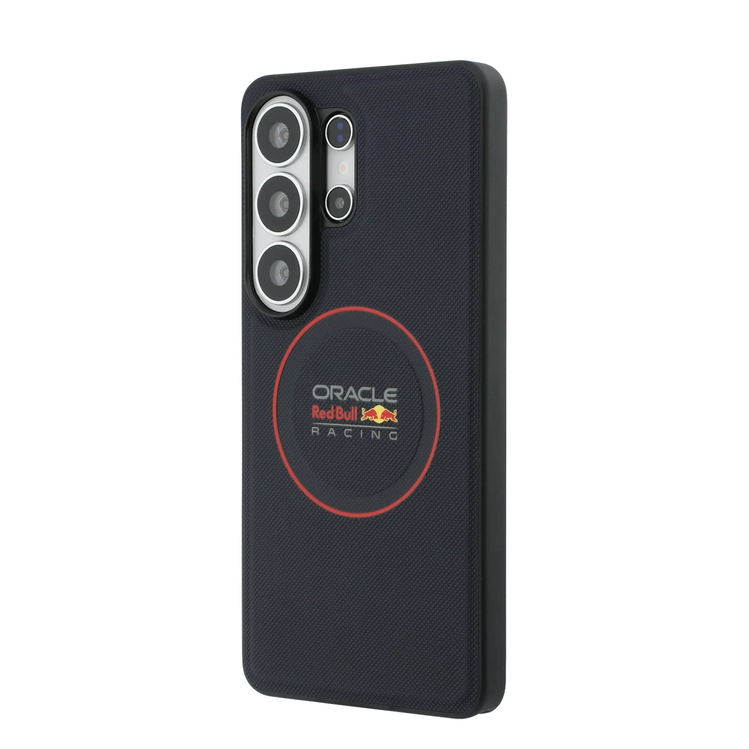 Red Bull PU Leather Meshed Red Ring Magnetic Zadní Kryt pro Samsung Galaxy S26 Ultra Navy