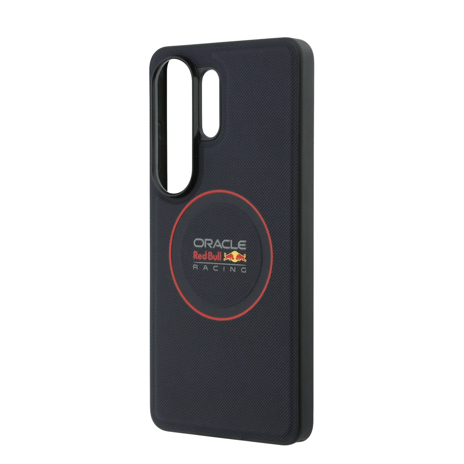 Red Bull PU Leather Meshed Red Ring Magnetic Zadní Kryt pro Samsung Galaxy S26 Ultra Navy
