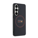 Red Bull PU Leather Meshed Red Ring Magnetic Zadní Kryt pro Samsung Galaxy S26+ Navy