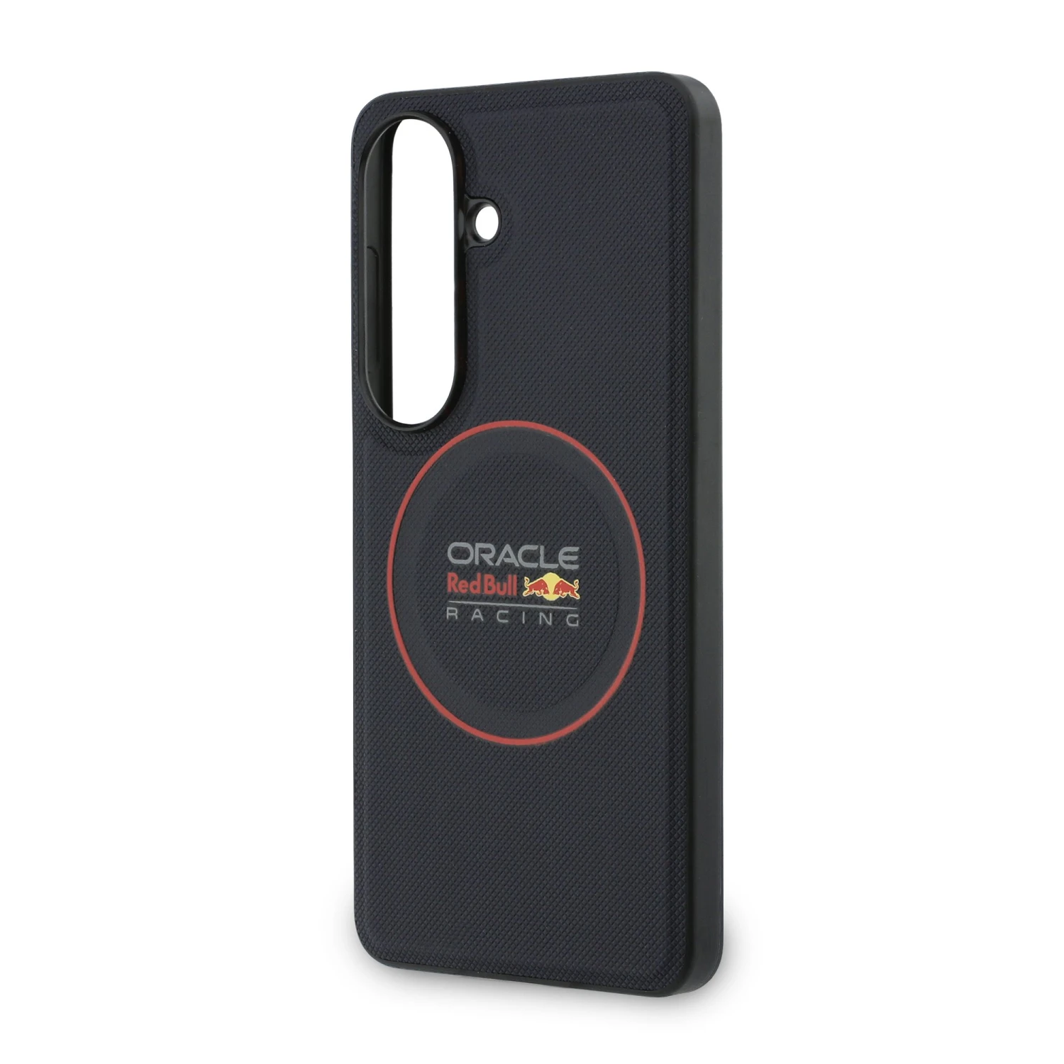 Red Bull PU Leather Meshed Red Ring Magnetic Zadní Kryt pro Samsung Galaxy S26+ Navy