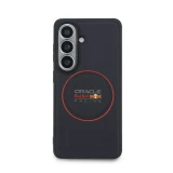 Red Bull PU Leather Meshed Red Ring Magnetic Zadní Kryt pro Samsung Galaxy S26 Navy