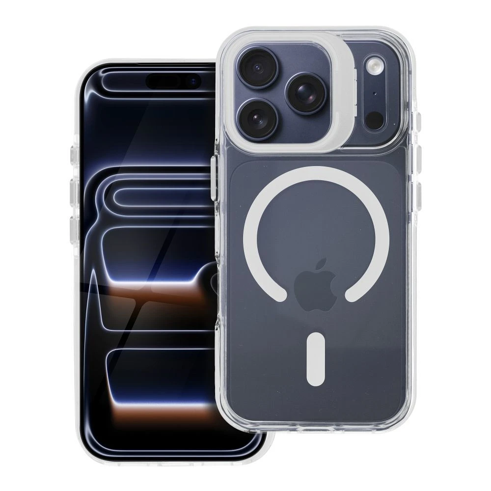 Case for iPhone 17 Pro / 18 Pro Lens Mag Cover compatible with MagSafe white