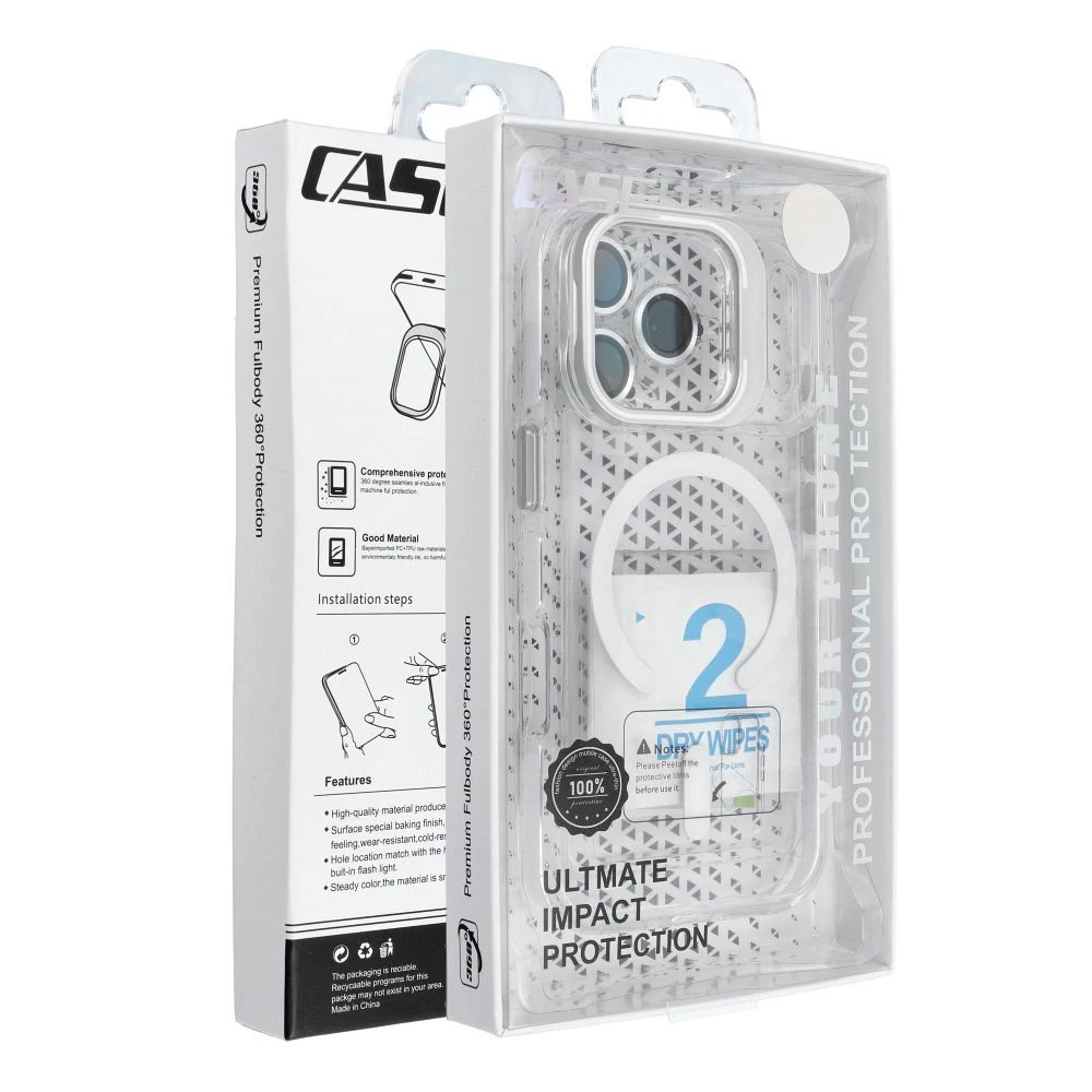 Case for iPhone 17 Pro / 18 Pro Lens Mag Cover compatible with MagSafe white
