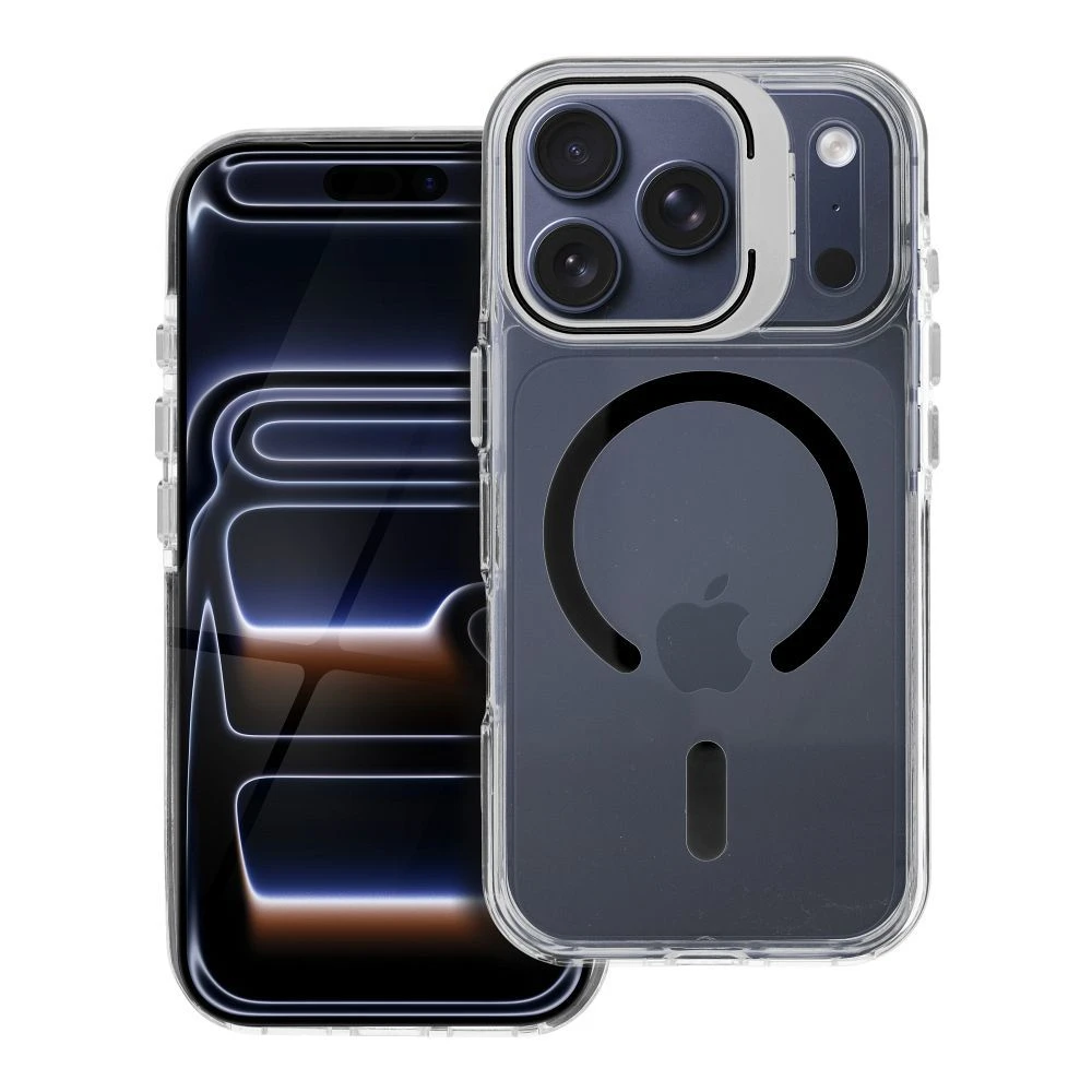 Case for iPhone 15 PRO Lens Mag Cover compatible with MagSafe black