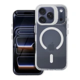 Case for iPhone 17 Pro Max / 18 Pro Max (low camera edge) Lens Mag Cover compatible with MagSafe white