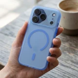 Case for iPhone 15 Aurora compatible with MagSafe blue