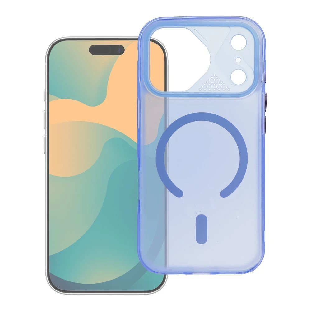Case for iPhone 15 Aurora compatible with MagSafe blue