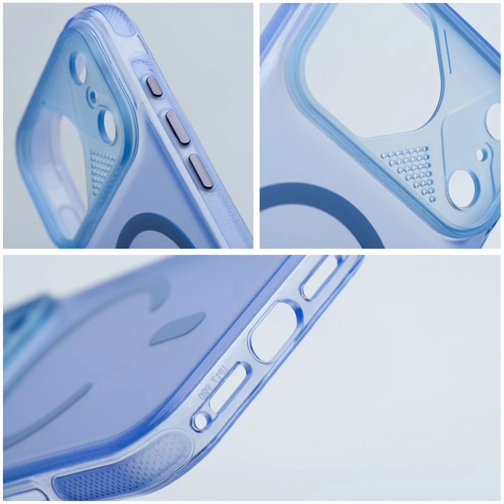 Case for iPhone 15 Aurora compatible with MagSafe blue