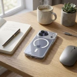 Case for iPhone 15 Aurora compatible with MagSafe white