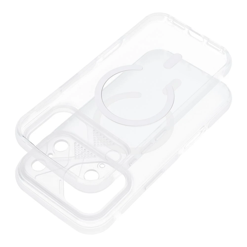 Case for iPhone 15 Aurora compatible with MagSafe white