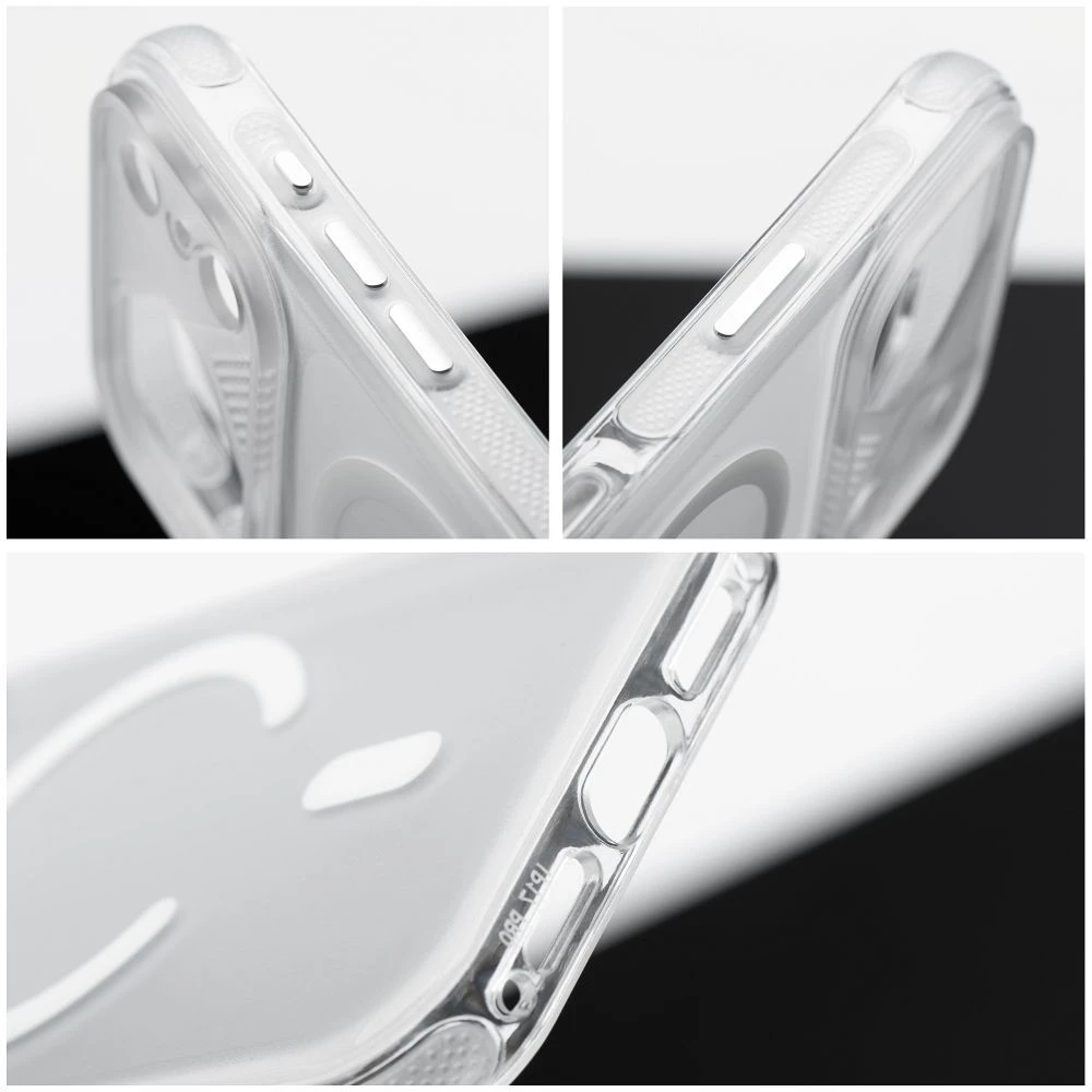 Case for iPhone 15 Aurora compatible with MagSafe white
