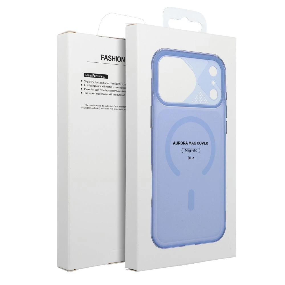 Case for iPhone 15 PRO Aurora compatible with MagSafe blue