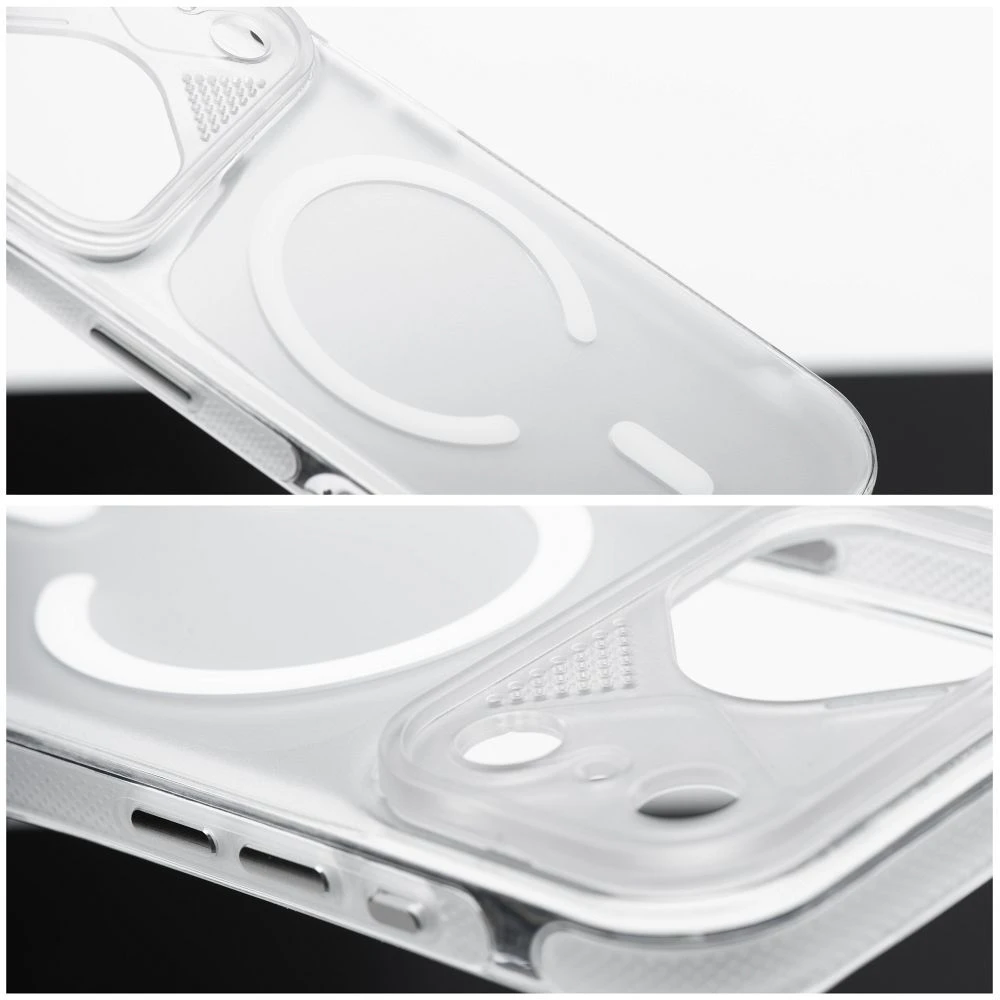 Case for iPhone 13 PRO Aurora compatible with MagSafe white