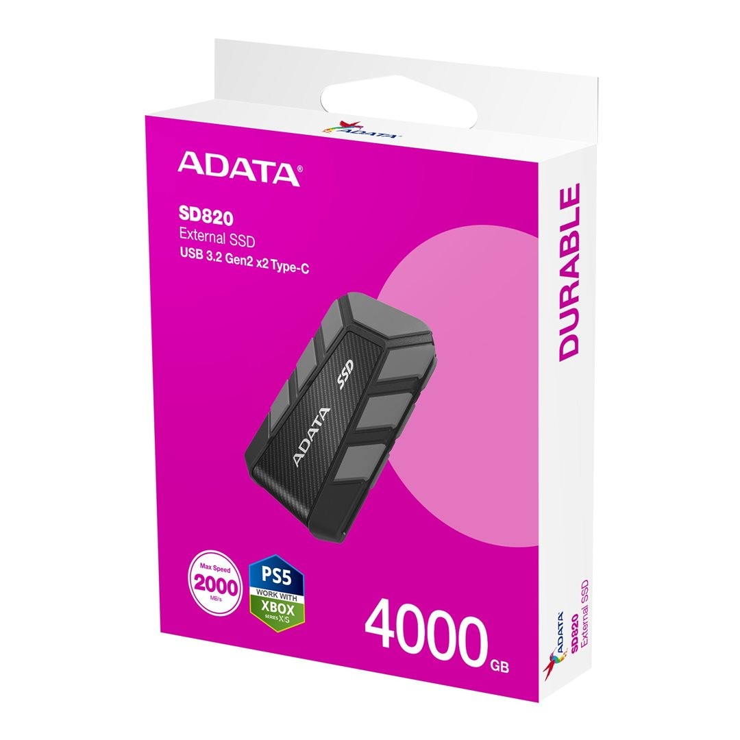 ADATA SD820 /4TB/SSD/ šedá