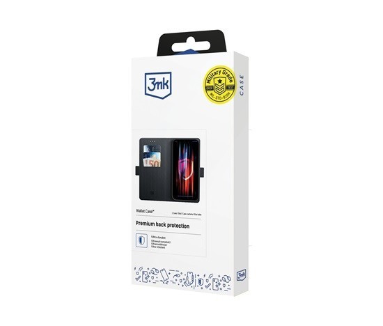 Flipové pouzdro 3mk Wallet Case pro Xiaomi 17T, černá