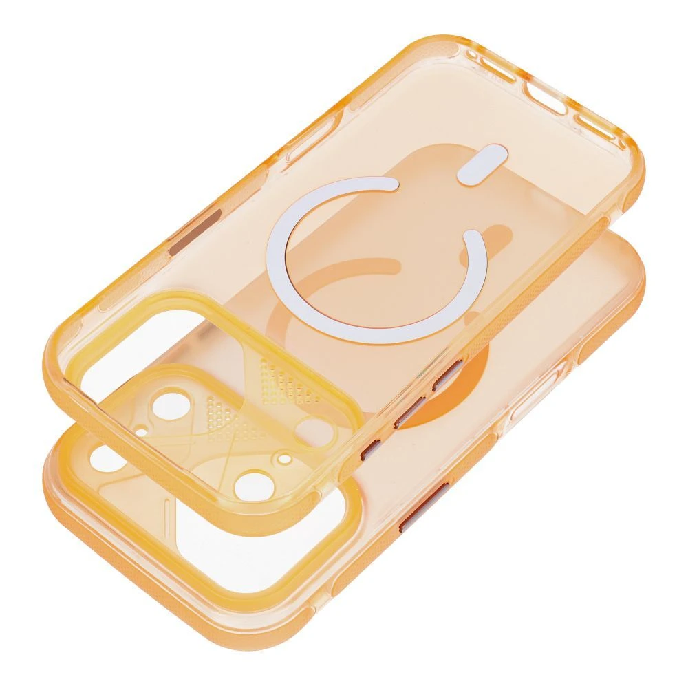 Case for iPhone 17 Pro Max Aurora compatible with MagSafe orange