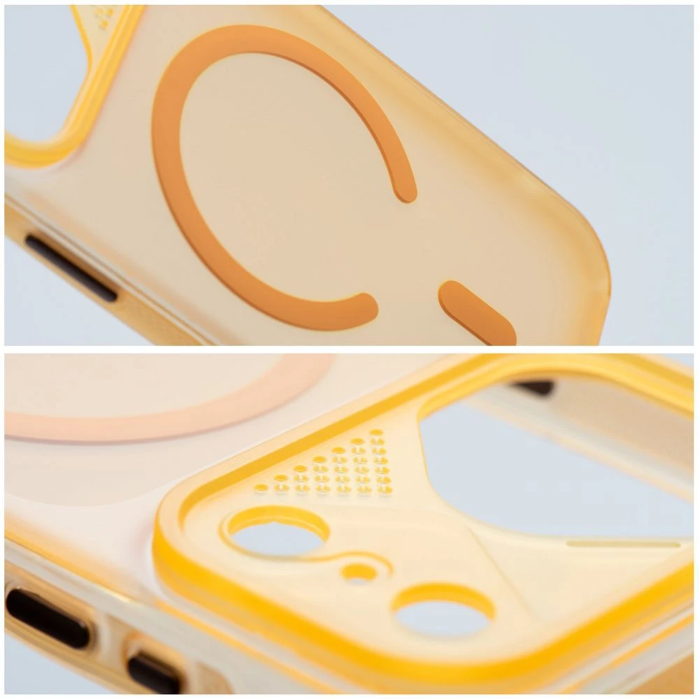 Case for iPhone 17 Pro Max Aurora compatible with MagSafe orange