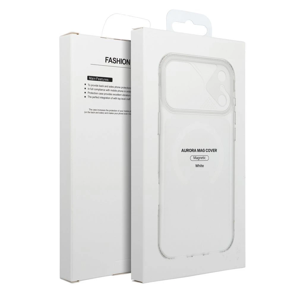 Case for iPhone 16 PRO Aurora compatible with MagSafe white